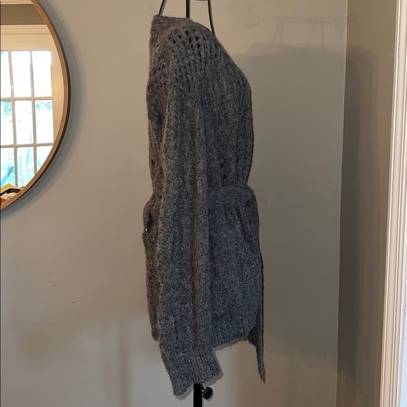 St. Roche Alpaca Blend Cora Cardigan Dark Heather Gray Size S - Picture 4 of 9
